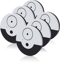 CATSONIC Premium Window Alarm Device Set - Extra Loud 130dB Alarm & Vibration Sensors - Universal Compatibility & Easy Installation - Great for Home, Office & RV Security (6 Set Black)