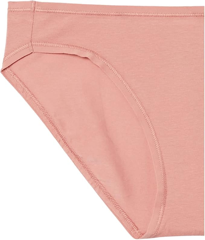 Amazon Essentials Women's Breathable Cotton Bikini Brief Underwear with Full Coverage, Multipacks