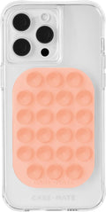 Case-Mate Adhesive Suction Cup Phone Mount - Sticky Phone Grip with Strong 3M Adhesive - Anti-Slip Phone Holder - Content Creator Essentials - Compatible with iPhone, Android Phones & Cases - Peach