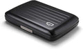 ÖGON -DESIGNS- Aluminum card holder with metal lock, RFID protection against fraud and demagnetization, compact wallet, Smart Case OSLO model