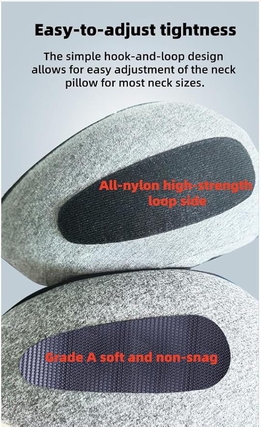 Travel Neck Pillow with Extra Large Hood Rollable Airplane Hooded Neck Pillow with Memory Foam Filling and Removable, Skin-Friendly Cover with a Carrying Pouch (Cationic)