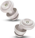 50dB Noise-Reducing Earplugs for Sleep, Focus, Travel, Work and Concerts, Washable and Reusable Silicone Ear Plugs for Hearing Protection, 5 Pairs of Ear Tips & Carrying Case(Beige)