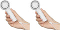 JISULIFE Mini Portable Fan-Bladeless Safe Design, Powerful Turbo Handheld Fan with 5 Speeds, 16Hrs Max Cooling Time，USB Rechargeable, Small Pocket for Travel/Lash, Gifts For Girls/Women (Pack of 2)