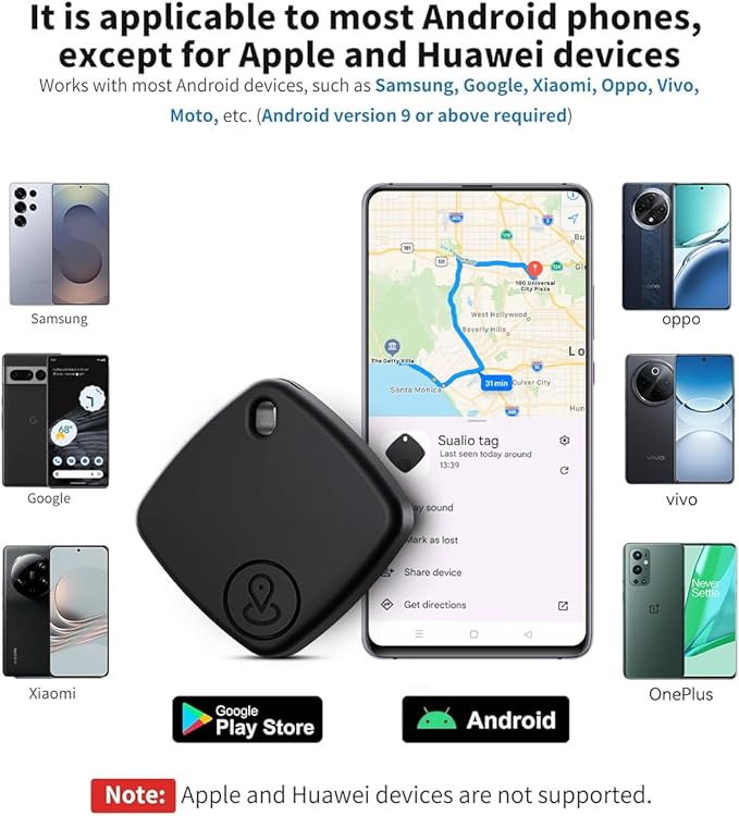 Air Tracker -4 Pack, 2026 New Bluetooth Tracker Tags, Android Tracker Tags Work with Google Find Hub Device App, Bluetooth Luggage Tracker for Keys, Backpack,Suitcase,Travel