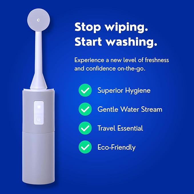 Premium Bidet Postpartum & Perineal Care - Best for Pain Relief, Tears, and Hemorrhoids - Portable Travel Bidet Easy to Carry for Personal Hygiene - High Pressure Postpartum Essential