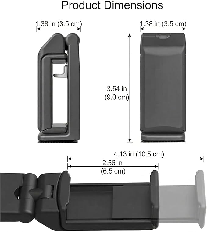 Hands-Free Airplane Phone Holder - Eye-Level Travel Mount for Flight Tray Table, Portable Clip-On Stand for Desk, Train, Luggage - Travel Essentials