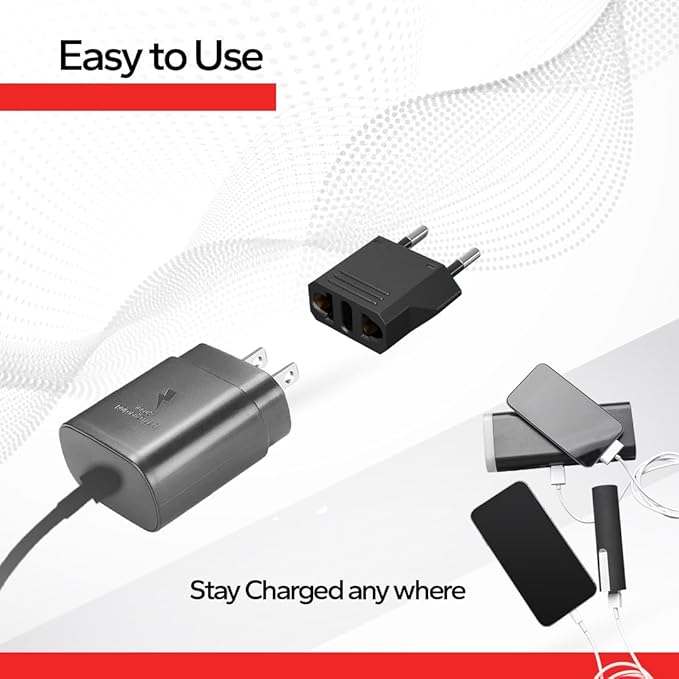 Europe Travel Plug Adapter – Power Adapter for Europe – US to EU Adapter for Spain, France, Germany, Italy – USA to Europe Plug Converter - 4 Pack (Black)