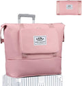 ZGWJ Travel Tote Bags, Expandable Overnight Weekender Bag for Women Foldable Carry-On | Expandable, Overnight, Foldable, Carry-On