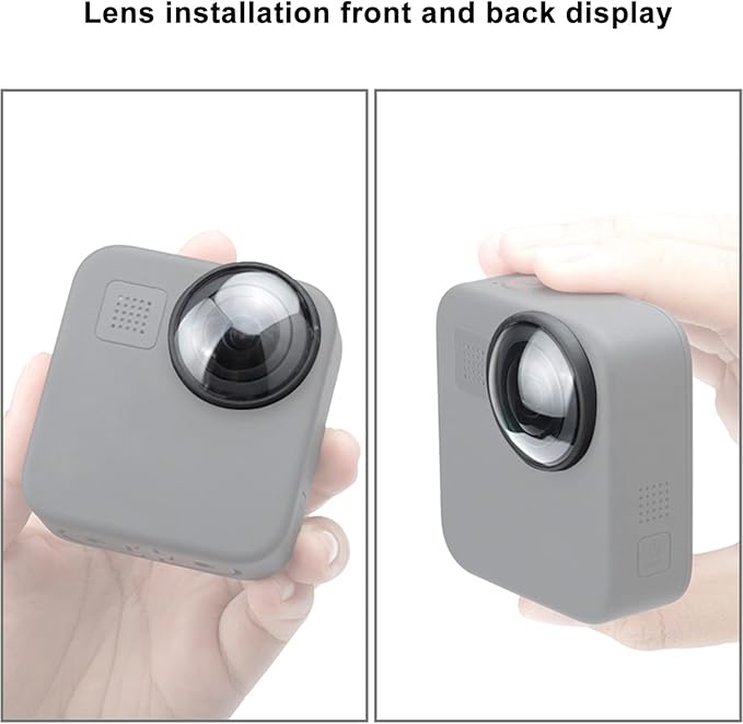 FiTSTILL 2 PCS Lens Protector Kit for Go Pro MAX Fusion&MAX360 2025Action Camera,High Transparent 9H Hardness Scratch Resistant Sticky Lens Guards Accessories(NOT For MAX2)