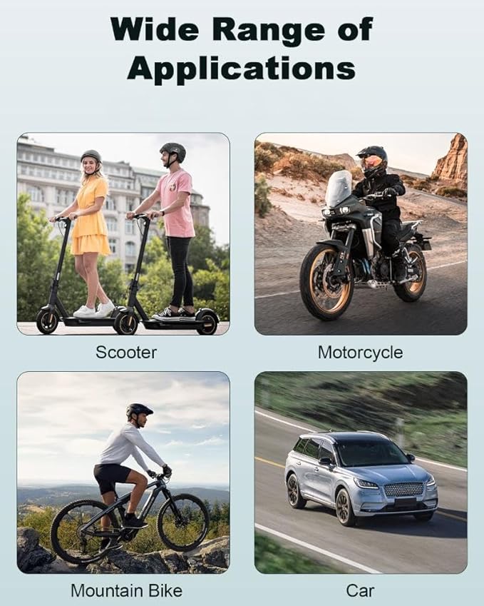 Max 110dB Bike Alarm,Bike Alarms For Ebikes Rechargeable Motorcycle Alarm With Remote,7 Levels Sensitivity Bicycle Alarm, Anti Theft Bicycle Alarm& Ebike Alarm For Car Motorcycle Scooter Ebike