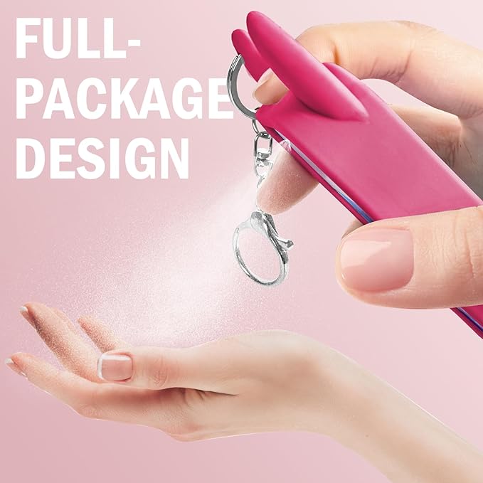 Silicone Case Compatible with TOUCHLAND 30ml/1oz Hand Sanitizer Spray, Vibrant Colors, Cute Style (Red)
