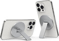 Magtame Magnetic Phone Stand Grip for Magsafe, Utral-Thin Snap-on Phone Kickstand, Holder & Grip, Foldable & Adjustable for Hands-Free Viewing | Compatible with Phone 16 15 14 13 12 Pro,Silver