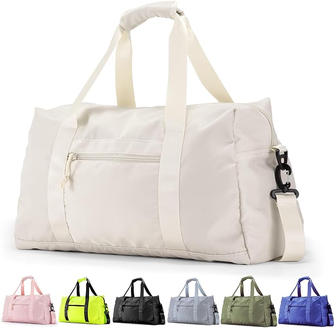 Travel Duffle Bag,Sport Gym Bag for Men And Women with Wet Pocket,Weekender Bag Carry On Tote Bags for Airplane