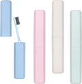 Hooqict 4 Pack Travel Toothbrush Case Portable Travel Toothbrush Holder Plastic Toothbrush Container Protector Cover for Traveling, Camping, Home, School, Business
