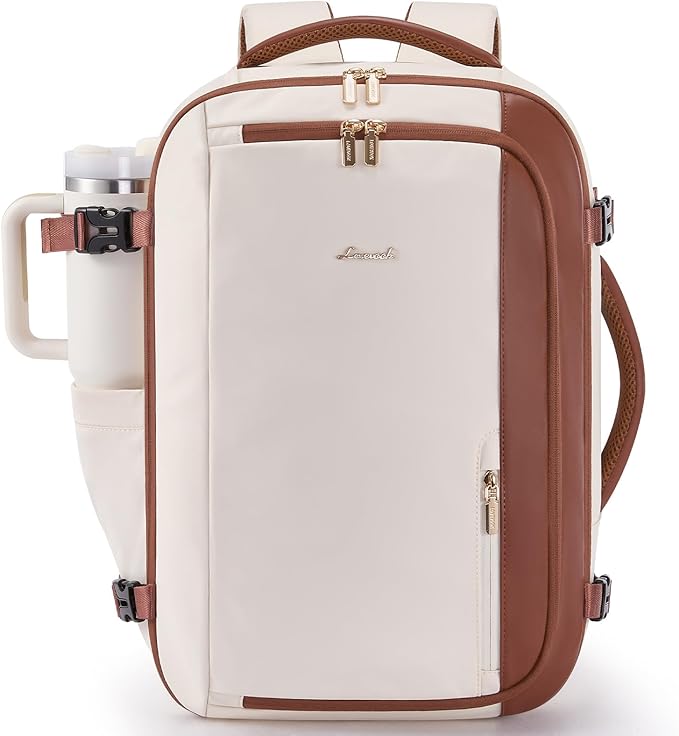 LOVEVOOK 40L Travel Backpack for Women,Carry on Luggage Backpack Flight Approved with 3 Packing Cubes,Waterproof Personal Item Travel Bag fits 17 Inch Laptop,Overnight Weekender Business Daypack