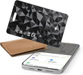 Wallet Tracker Card for Apple Find My (iOS Only), Rechargeable Air Tracker Tag, IP68 Tracker Card Item Finder Worldwide Tracking for Wallet, Bags, Passport [Apple MFi Certified]