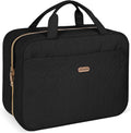 BALULHG Black Toiletry Bag, Makeup Organizer, Travel Bag For Women Mens Toiletries, Waterproof with Hanging Hook, Large Capacity