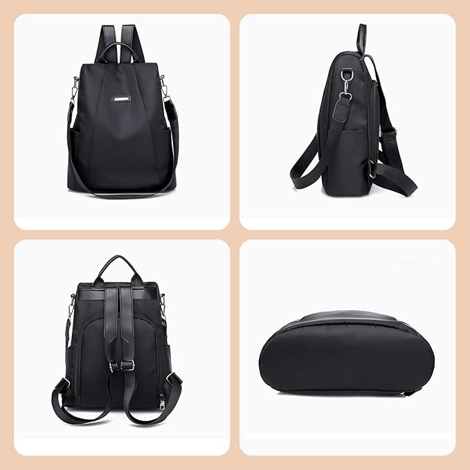 Women Backpacks Anti-Theft Ladies Backpack Purse, Women's Fashion Backpack Shoulder Bag with Replaceable Strap (Casual, Khaki)