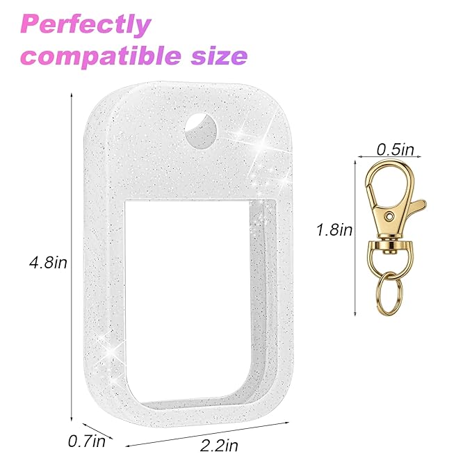 AIERSA 3pcs Hand Sanitizer Spray Case Compatible with Touchland,Rabbit Ears Design Silicone Hand Sanitizer Case Holder with Keychain for Touch Land Mist Case 1FL. OZ (Pink+White+Purple)