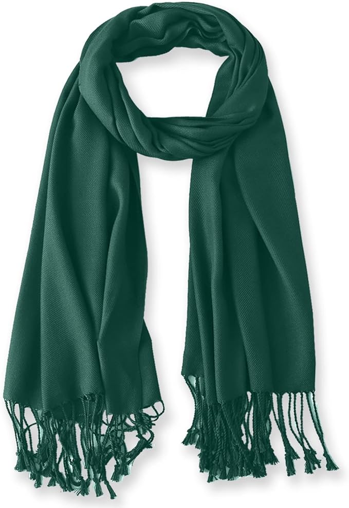 Soft Silky Pashmina Shawl Wraps Solid Colors Scarf for Wedding Evening Dresses