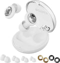 Ear Plugs for Sleeping Noise Cancelling, 45dB Reusable Earplugs for Noise Reduction, Hearing Protection Ear Plugs with 8 Ear Tips, Soft Silicone Earplugs for Sleep, Concerts, Snoring, Study (White)
