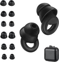 Ear Plugs for Sleeping Noise Cancelling，1 Pairs Reusable Silicone earplugs，Suitable for Concentration, Study, Work, Travel, and snoring – 6 Pairs Ear Tips (XS/S/L Sizes) and Storage case