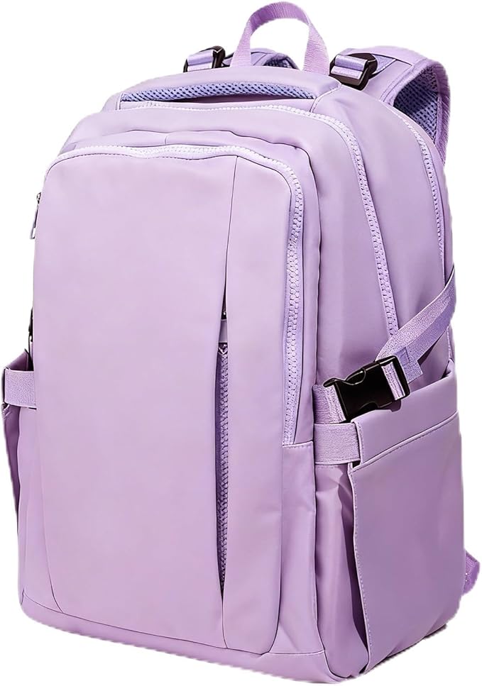 Travel Backpack for Women Men Carry on Backpack, Airline Approved Large Travel Bag Flight Approved Personal item, 15.6 Inch Laptop Backpack Casual Daypack for Weekender Business Hiking-PURPLE