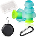 Airplane Ear Plugs Pressure Relief - Painless Flying - Noise Reduction Travel Earplugs - Plane Travel Essentials - Comfortable Reusable Filtered Flight Ear Plugs for Adults