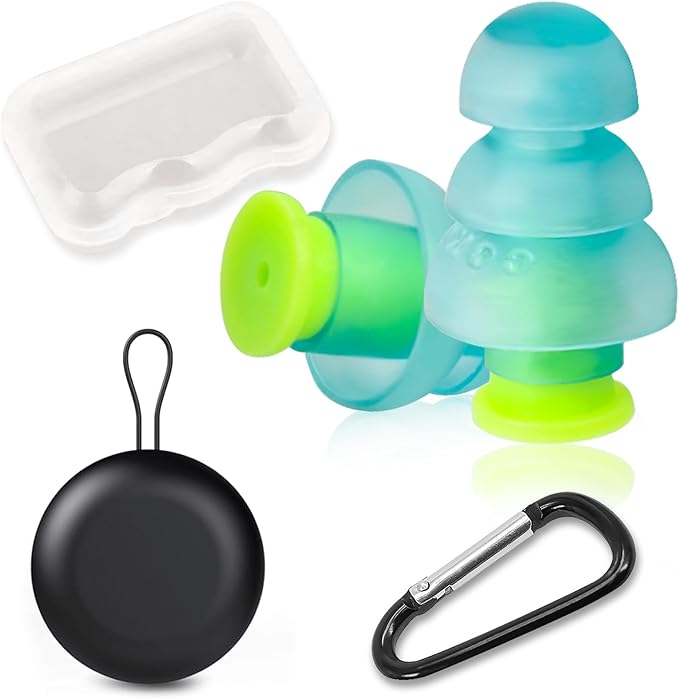 Airplane Ear Plugs Pressure Relief - Painless Flying - Noise Reduction Travel Earplugs - Plane Travel Essentials - Comfortable Reusable Filtered Flight Ear Plugs for Adults