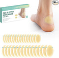 Welnove Gel Blister Bandages for Feet - 30ct Blister Cushion for Heel, Toe - Water-Resistant Hydrocolloid Bandages - Blister Pads for Prevention & Recovery (Heel Pack)