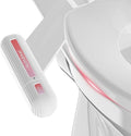 Ultra-Slim Bidet Attachment for Toilet, Non-Electric Dual Nozzle (Rear & Feminine Wash), Adjustable Water Pressure, Easy to Install, Fits Most Toilets, Stainless Steel Hose, Pink & White
