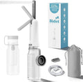 Portable Bidet for Travel with 260ML Bottle, Rechargeable Electric Bidet Bottle for Women Men Baby Cleaning, Waterproof High Pressure Sprayer for Personal Hygiene (White & Gray)