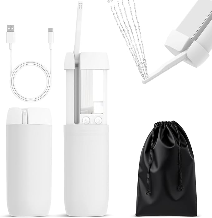 Portable Bidet, 150ml Tank, Peri Bottle for Women with 3 Pressure Modes, 1500mAh Rechargeable Battery for Travel and Postpartum Use, Small and Portable Powerful Travel Bidet