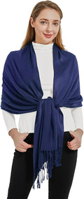 Soft Silky Pashmina Shawl Wraps Solid Colors Scarf for Wedding Evening Dresses