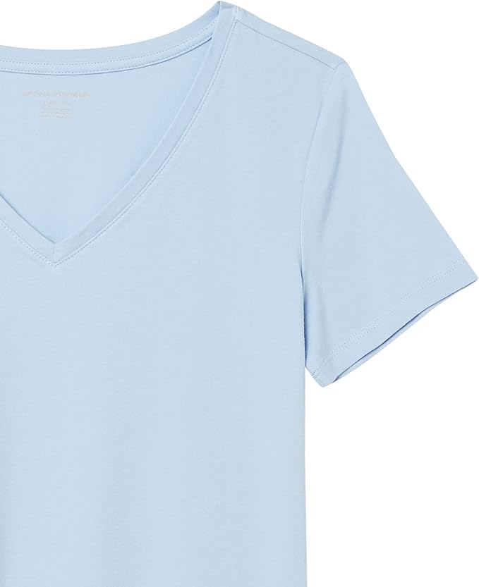 Amazon Essentials Women's Regular-Fit Short-Sleeve T-Shirt (Crewneck and V-Neck Options), Multipacks
