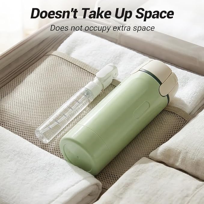 4 in 1 Travel Dispenser, 2026 New Travel Bottles for Toiletries, 4-in-1 Travel Refill Bottle Portable Travel Size Containers for Shampoo Lotion Conditioner Cream (White)