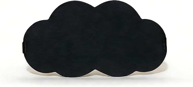 Sleep Mask for Side Sleeper, Adjustable Light Blocking Night Masks for Men Women, Zero Eye Pressure 3D Sleeping Mask for Travel/Flight/Snap, Black