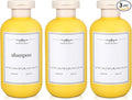 3 PACK Travel Shampoo Bottle, Empty Plastic Squeeze Bottles 6.8oz with Flip Cap, Lotion Container for Toiletries Travel Size Shampoo and Conditioner