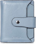 BOSTANTEN Women Leather Wallet RFID Blocking Small Bifold Zipper Pocket Wallet Card Case Purse with ID Window
