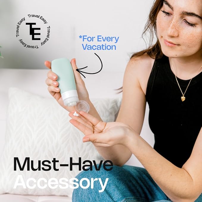 ZENBI Leak Proof Travel Bottles for Toiletries | TSA Approved Toiletry Bottles | Organize Your Travel Essentials | Travel Size Toiletries for On-the-Go Adventure