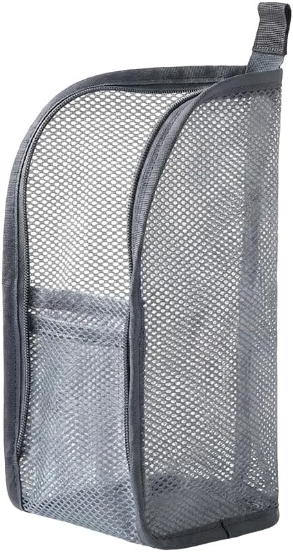 Fauppt Portable Lightweight Travel Toiletry Bag Standing Toiletry Bag,2026 EVA Mesh Cosmetic Waterproof Bag Travel Essentials (Grey*1)