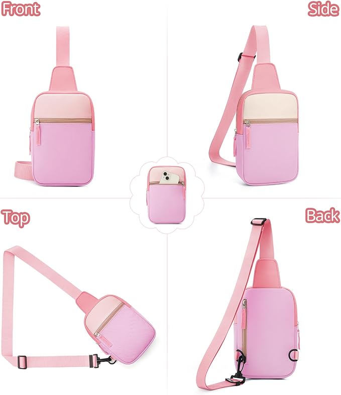 Mothers Day Gifts for Daughter, Birthday Graduation Gifts for 8 9 10 11 12 Year Old Teens Girls Her,Fanny Pack Sling Crossbody Bag Belt Bags Purse, Preppy Teen Girl Gift Trendy Stuff Travel Essentials