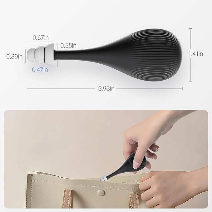 Ear Pressure Relief Device, Migraine Ear Pressure Relief, Airplane Ear Pressure Relief, Ear Pressure Tool with 3 Earplugs, for Ear Pressure Balance and Flying Discomfort