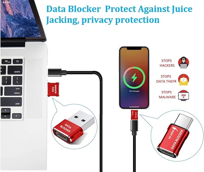 BUISAMG RFID Blocking Card, Credit card protector, One Card Protects Entire Wallet Purse, RFID/NFC Contactless Bank Card Protector, ID ATM Guard Card Blocker, Contains usb data blocker. 8-Pack