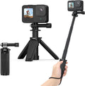VRIG TP29 Extenable Mini Camera Tripod,Portable Small Handle Grip Desktop Webcam Selfie Stick Tripod for DJI Osmo Action 5Pro/4/3/AKASO Brave EK7000,Pole Tripod for Action Camera Hero 13 12 11 10 Max