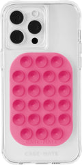 Case-Mate Adhesive Suction Cup Phone Mount - Sticky Phone Grip with Strong 3M Adhesive - Anti-Slip Phone Holder - Content Creator Essentials - Compatible with iPhone, Android Phones & Cases - Fuchsia