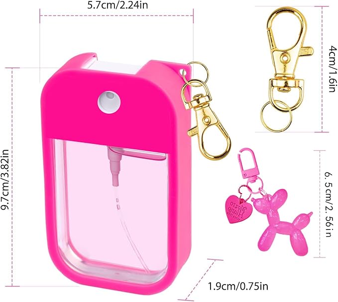 Silicone Case Compatible with Touchland Hand Sanitizer Spray, Protective Case for Power Mist and Glow Mist 1 fl oz