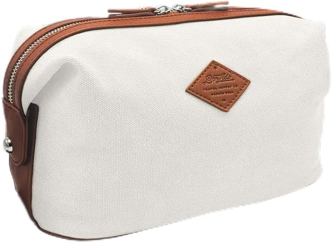 Convenience Kits International Premium Canvas Toiletry Bag (Ivory)