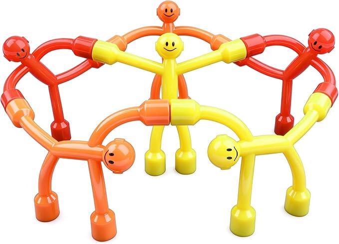 Magnetic Travel Toys for Kids, 6PC Magnetic People Figures Fidget Toys Airplane Car Travel Activities Essential, Sensory Toys for ADHD Autism,Desk Toys for Adults Teens