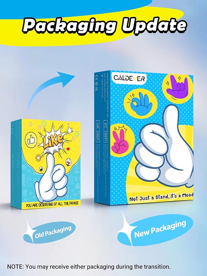 Gifts for Teens Boys Girls Adults Mothers Day: Thumbs Up Lazy Phone Stand Cell Phone Holder for Desk Kids Teenage Tween Men Women Stocking Stuffers Funny Cool Gadget Birthday Ideas Wife Mom Gifts